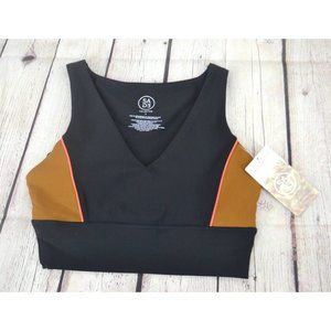 SAGE COLLECTIVE Women's Workout Sports Bra SIZE‎ SMALL Black Multi NWT